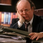 Overworked businessman
